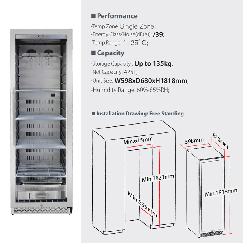 A450N beef fridge