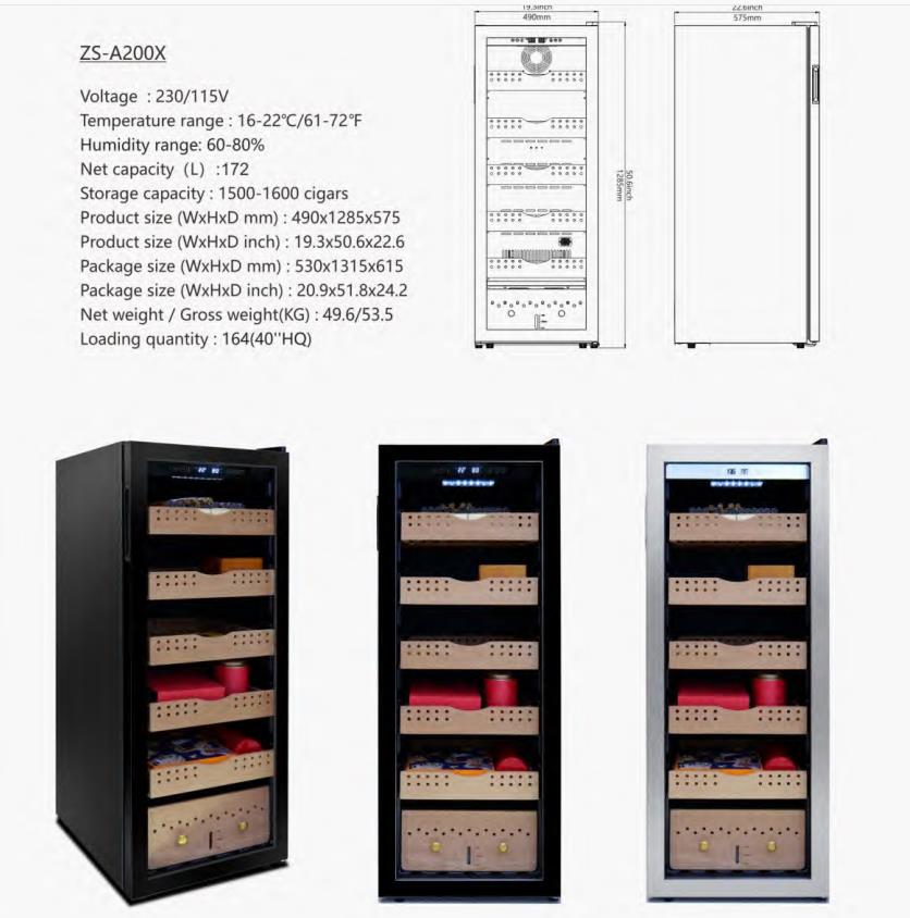 200X cigar humidor
